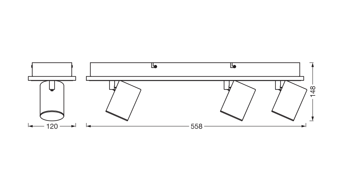 DECOR SPOT MARS 558MM 41W SEL WT LEDV "000004058075828421"