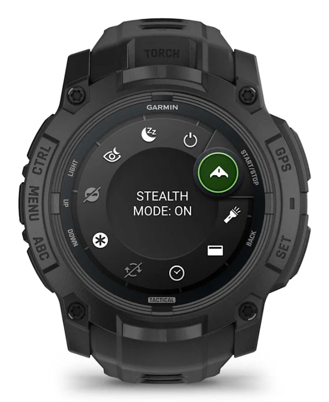 Smartwatch Instinct 3 50 mm AMOLED Tactical Edition Black with Black Band "010-03020-50"