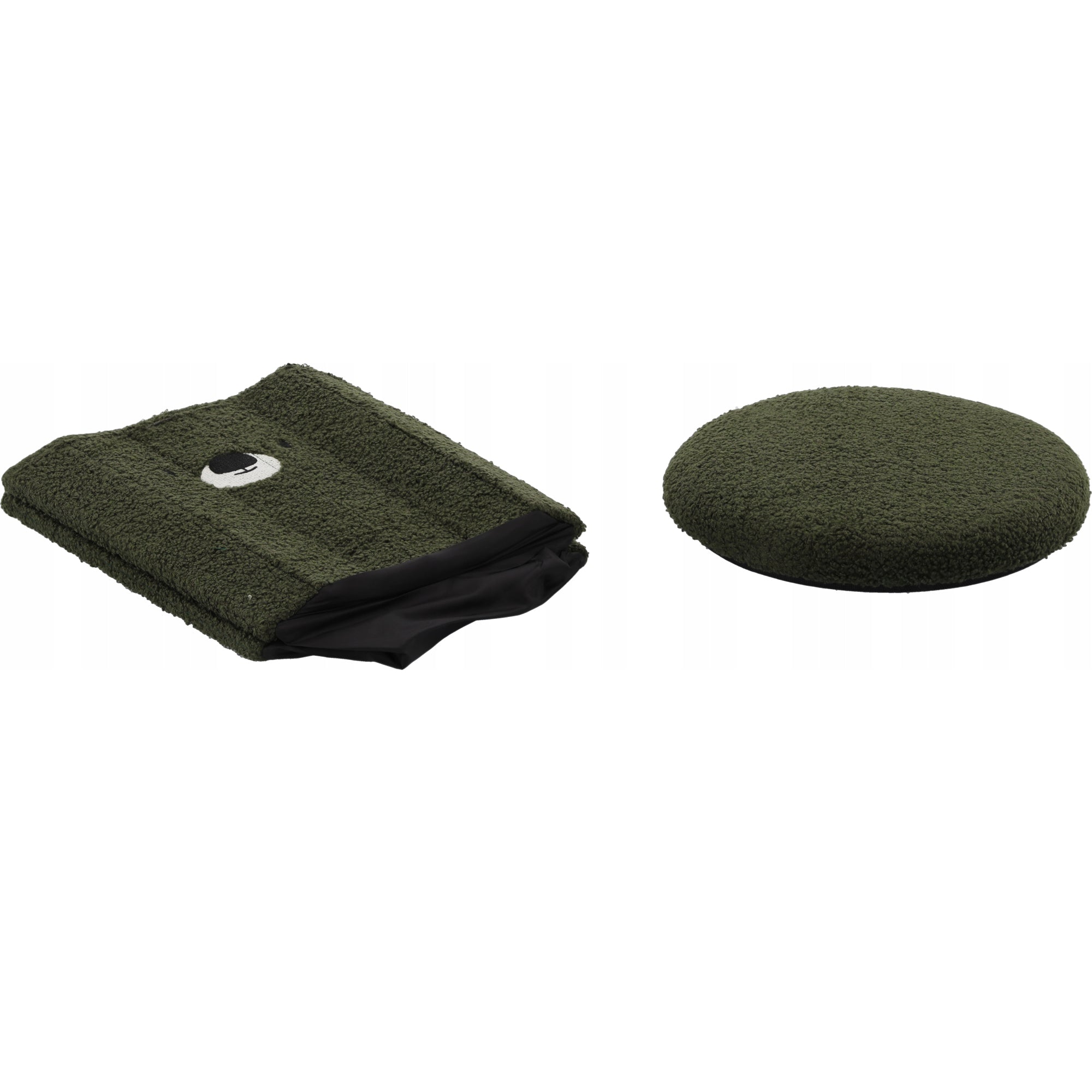 Taburet pentru copii, pliabil cu spatiu depozitare, 80kg, 28×34 cm, verde