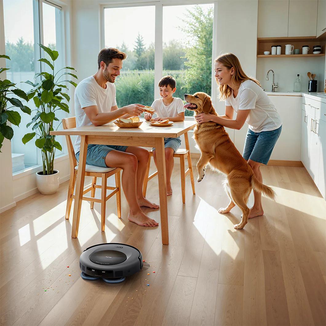 Robot All-in-One Anker "eufy Omni C20", 7.000 Pa, aspirare uscata si umeda, Wi-Fi, multi-suprafete, volum rezervor 3.1L, negru, "T2280G11" - 0194644209216