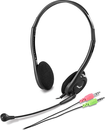 CASTI Genius, "HS-200C", cu fir, standard, utilizare multimedia, microfon pe brat, conectare prin Jack 3.5 mm, negru, "31710151100", (timbru verde 0.8 lei)