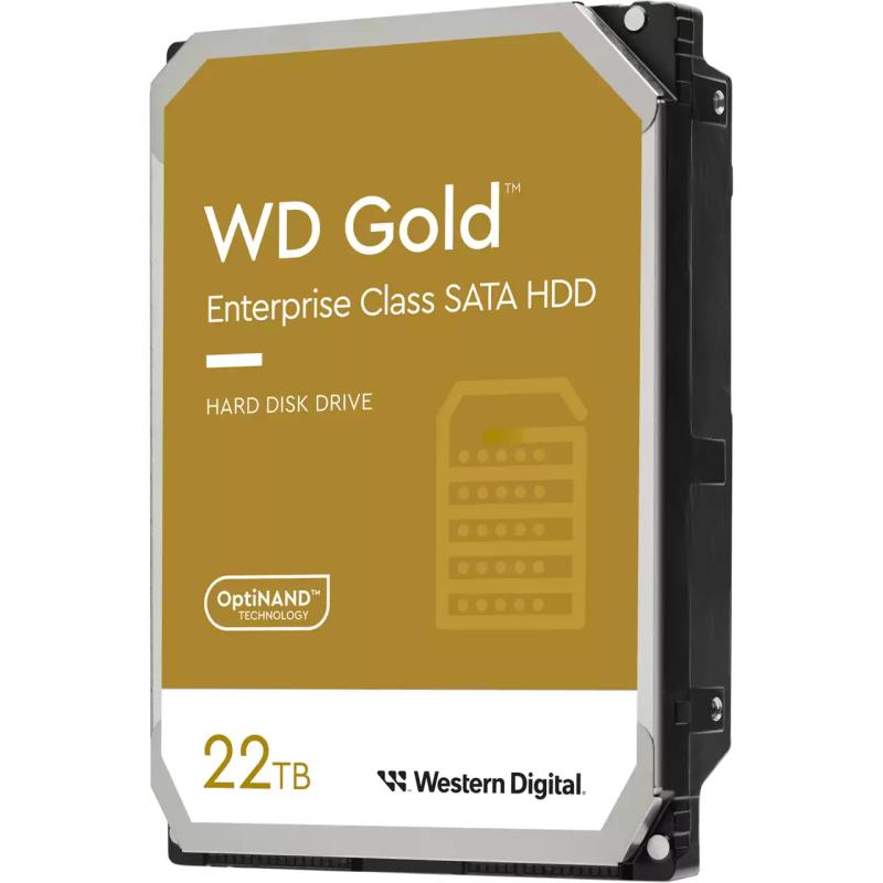 Western Digital Gold internal hard drive (Western Digital Gold. HDD capacity: 22 TB)
