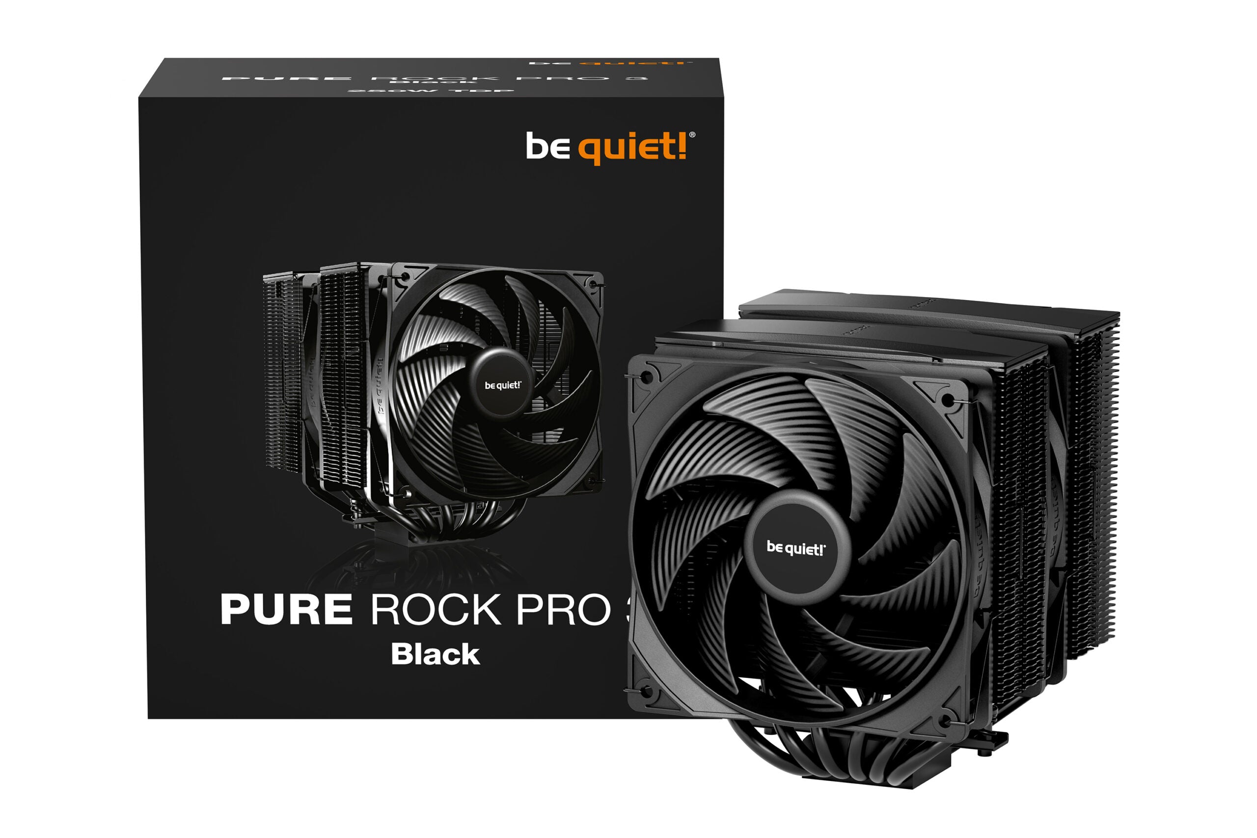 COOLER be quiet #Pure Rock Pro 3 Black" skt. Intel si AMD, racire cu aer, vent. 120mm, 2000 rpm, 6 heatpipes, inaltime 155mm, "BK042"
