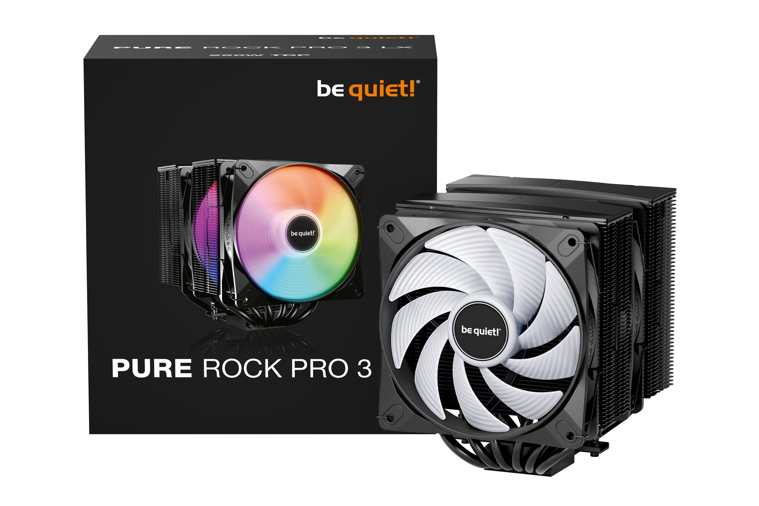 COOLER Be Quiet #Pure Rock Pro 3 LX" skt. Intel si AMD, racire cu aer, vent. 120mm, 2000 rpm, 6 heatpipes, inaltime 155mm, "BK043"