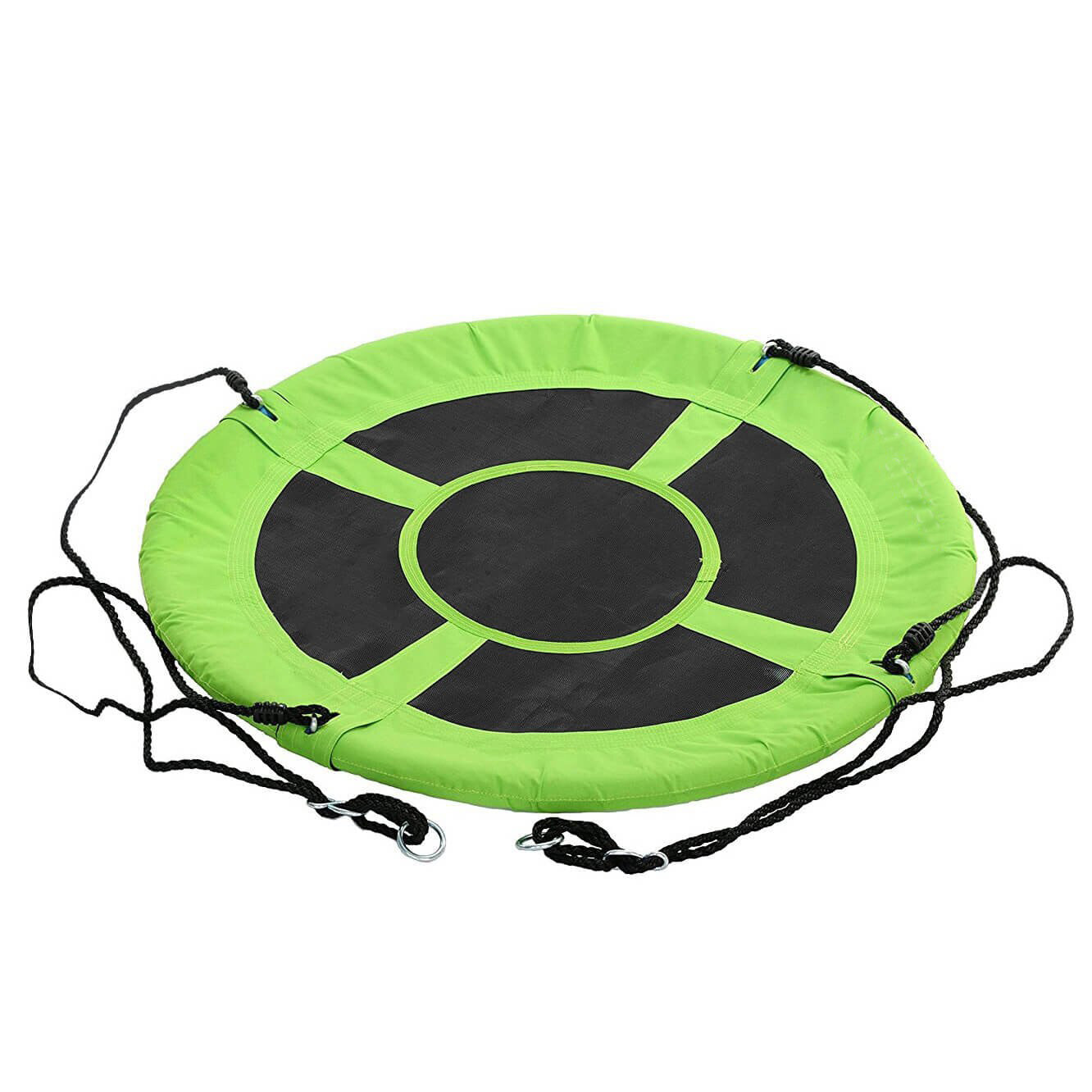 Leagan tip cuib Sersimo NS3, diametru 90cm, inaltime reglabila, pentru exterior, sarcina 150 kg, Verde Negru