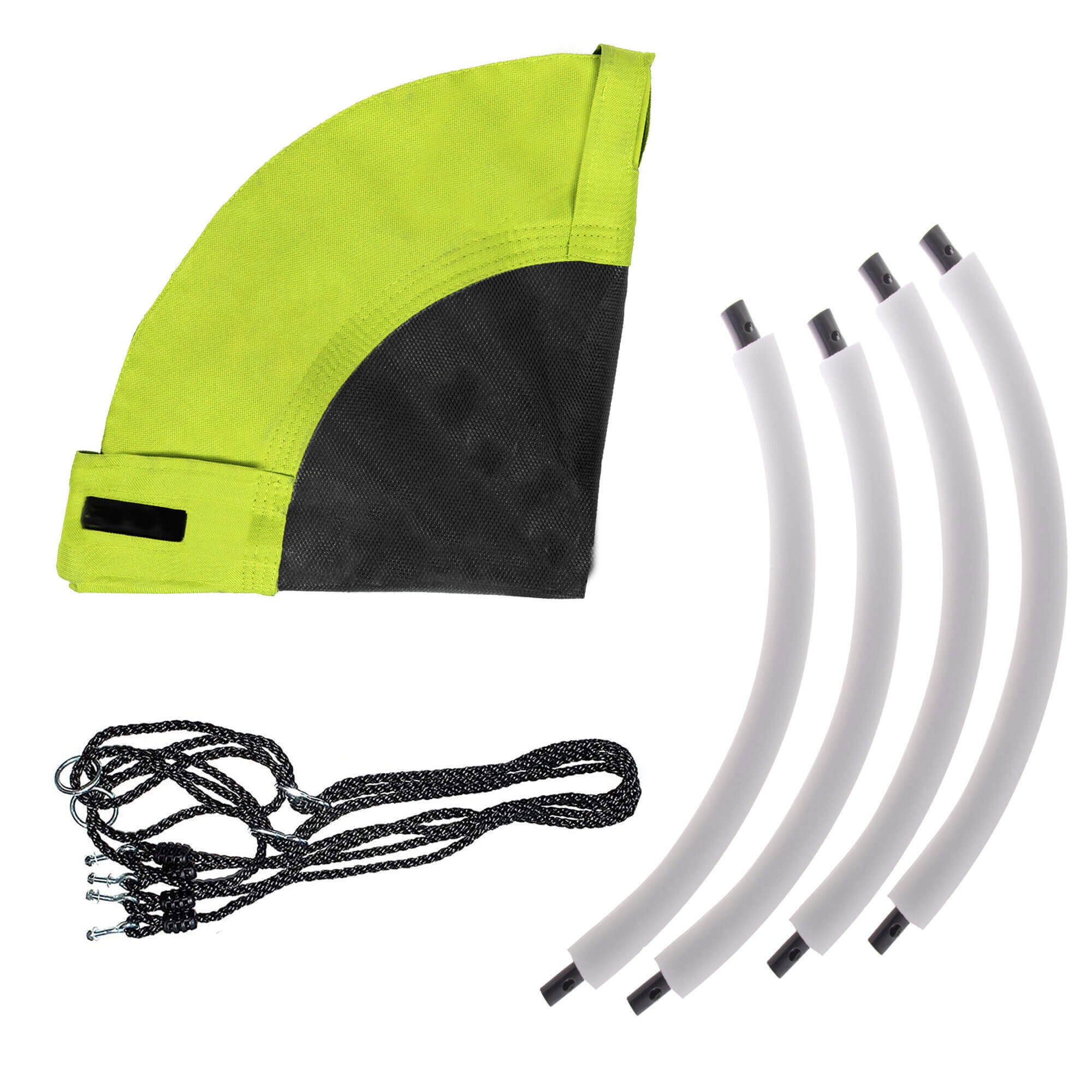 Leagan tip cuib Sersimo NS12, diametru 60cm, inaltime reglabila, pentru exterior, sarcina 100 kg, Verde Negru