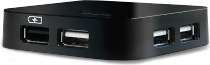 HUB extern D-LINK, porturi USB: USB 2.0 x 4, conectare prin USB 2.0, alimentare retea 220 V, negru, "DUB-H4"