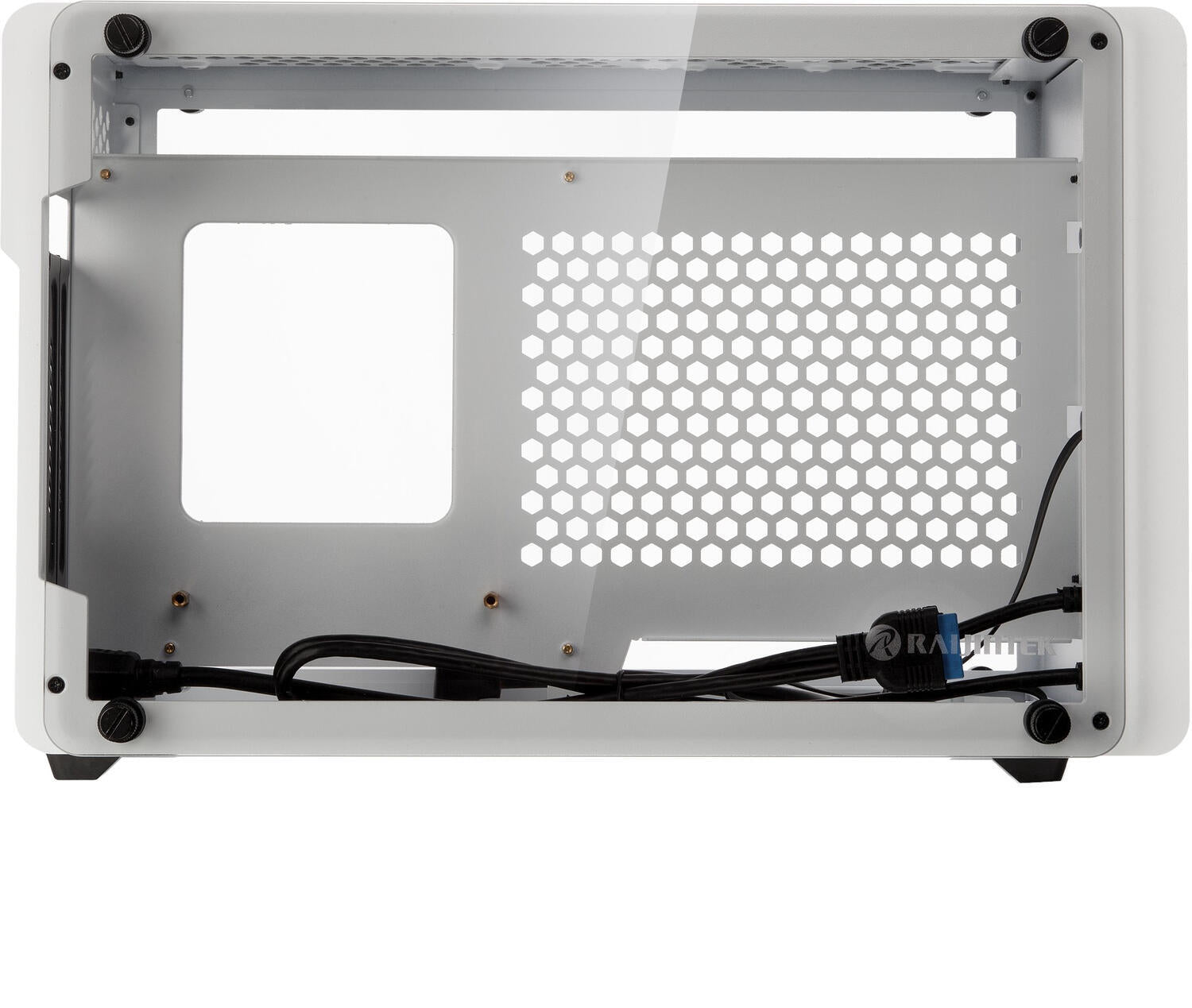 Carcasa Raijintek Ophion Mini-ITX Gehause, Tempered Glass - weiß "0R20B00152"