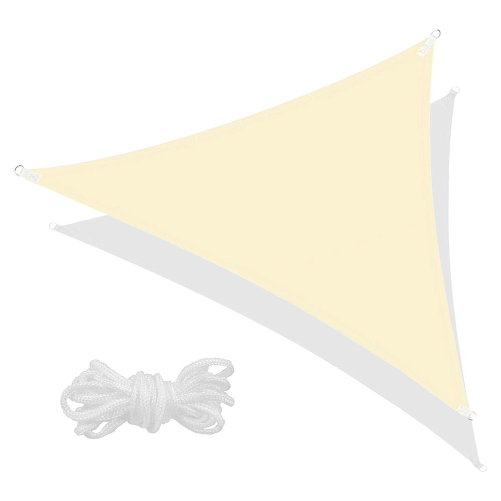 Copertina prelata de soare Sersimo SN110, triunghiulara, impermeabila cu protectie UV, 7x5x5m, ecru