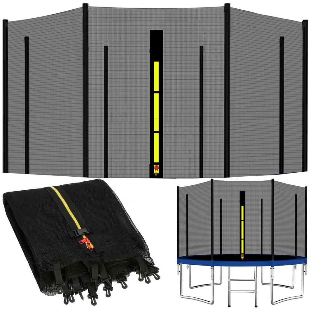 Plasa de siguranta si protectie pentru trambuline, 305cm cu 8 stalpi exteriori
