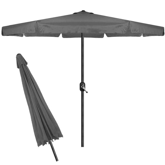Umbrela terasa gradina, cu manivela, diametru 400cm, Gri - 2