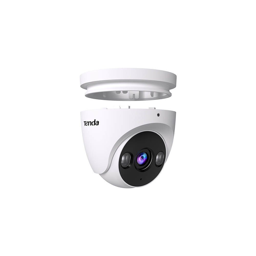 CAMERA IP Tenda, turret, pt. exterior/interior, dist. IR 30m, 4 Mpx 2.8mm, rezolutie 2560*1440, microfon, 1 x RJ45, alimentare PoE, carcasa metal, "TC3T24C-2.8" (timbru verde 0.8 lei)