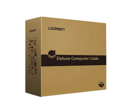 CABLU video Ugreen, "HD104" HDMI (T) la HDMI (T), rezolutie maxima 4K UHD (3840 x 2160) la 60 Hz, conectori auriti, 15m, negru "10111" - 6957303811113