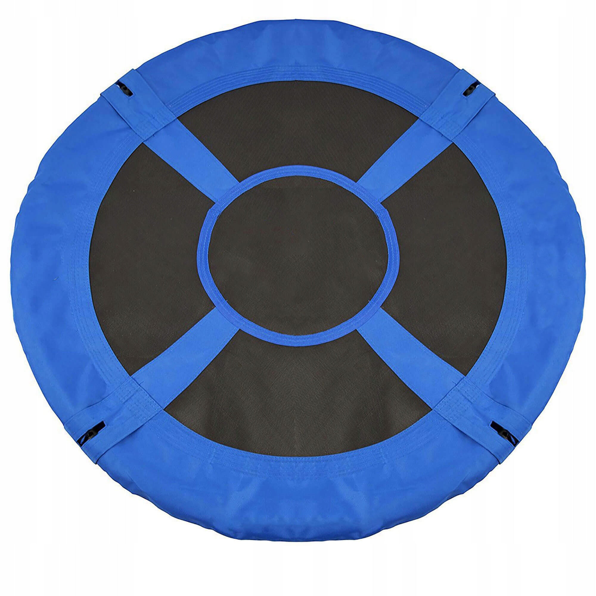 Leagan tip cuib Sersimo NS16, diametru 120cm, inaltime reglabila, pentru exterior, sarcina 180 kg, Albastru Negru
