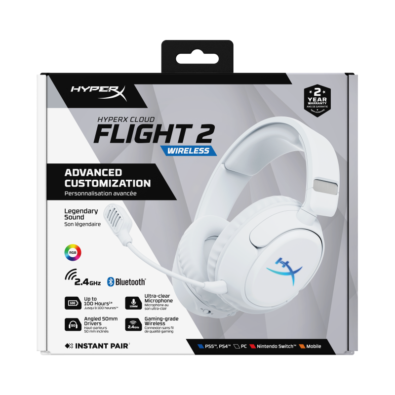 HP HyperX Cloud Flight 2 WL WHT GAM HS