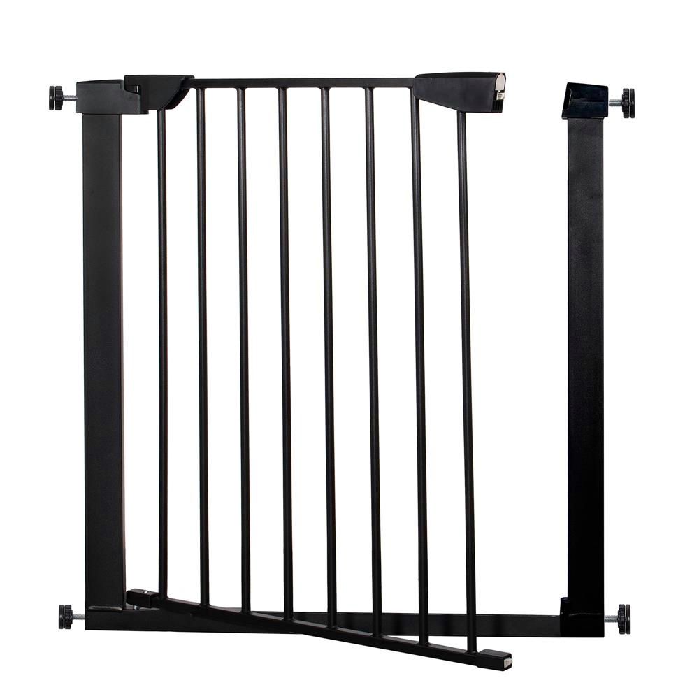 Poarta de siguranta Safety Gate pentru scari, ajustabila 110-117 cm, din otel, neagra