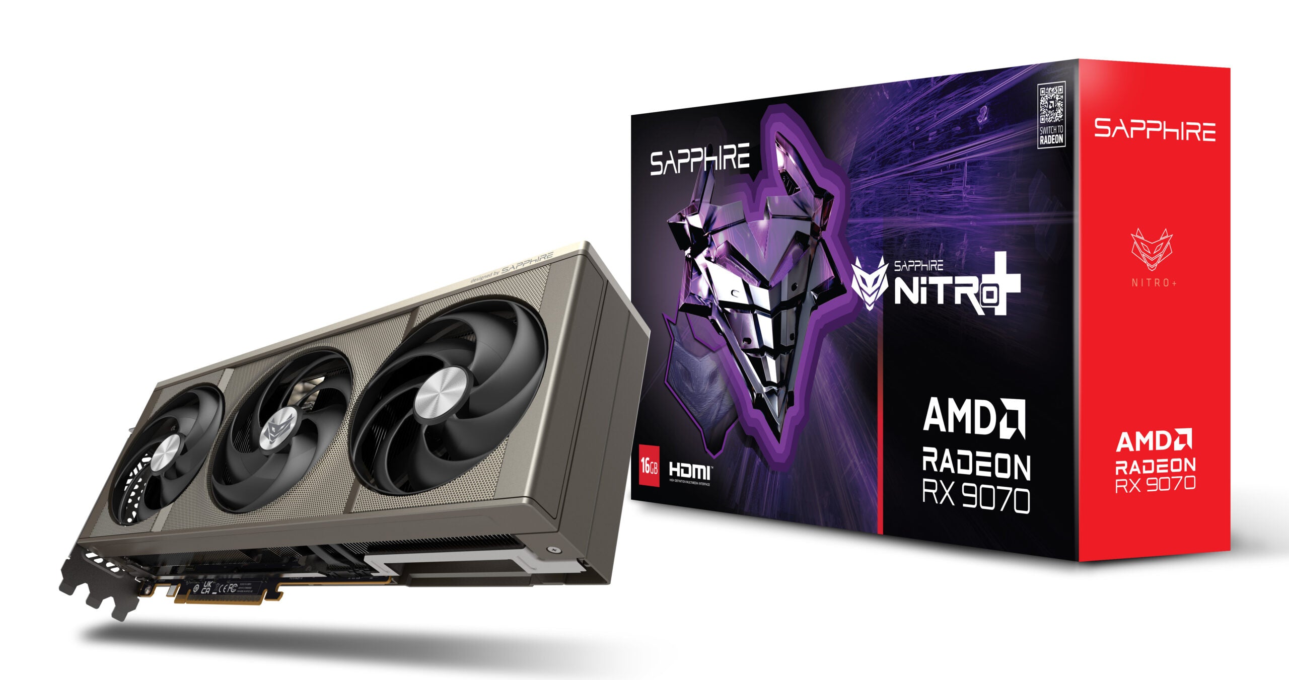 Placa video SAPPHIRE NITRO+ AMD RADEON RX 9070, 16GB GDDR6, 256 bit "11349-01-20G"