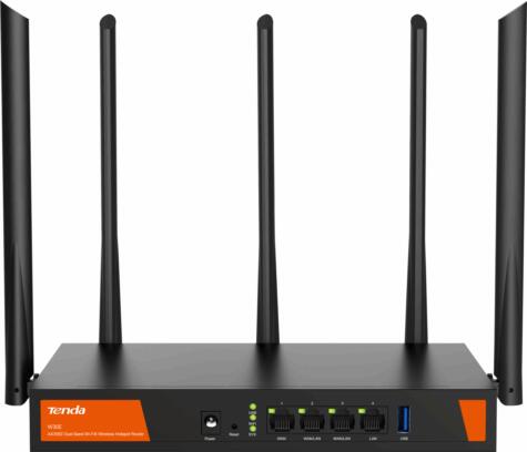 ROUTER Tenda, 802.11ax, AX3000 Dual Band, 1 x gigabit WAN, 3 x gigabit LAN , antene 5 externe, "W30E"