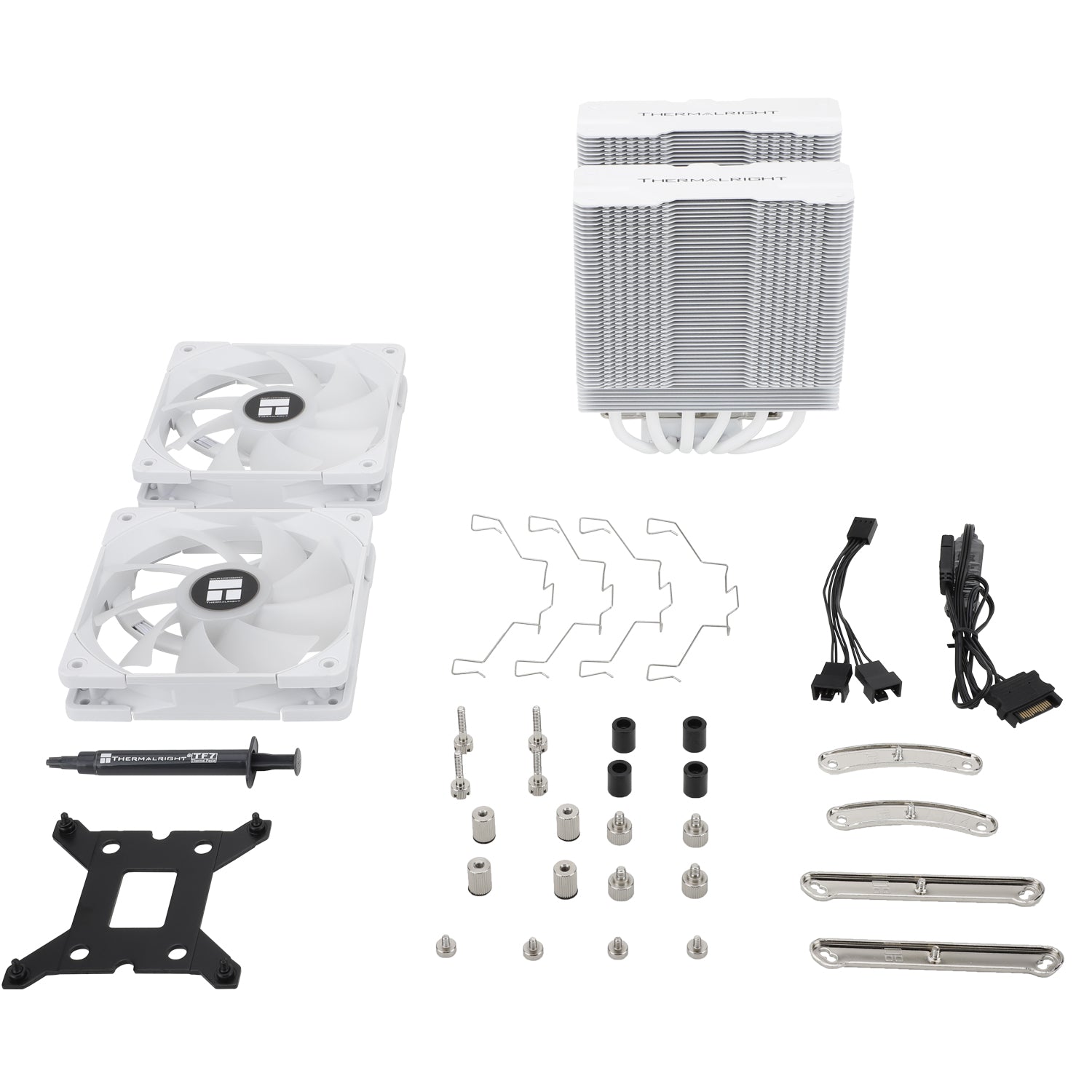 COOLER Thermalright "Peerless Assassin 120 White ARGB" dual tower ,skt. Intel si AMD, racire cu aer, vent. 2 x 120mm, 1550 rpm, 6 heatpipes, inaltime 157mm, ARGB,"Peerless Assassin 120 White ARGB"