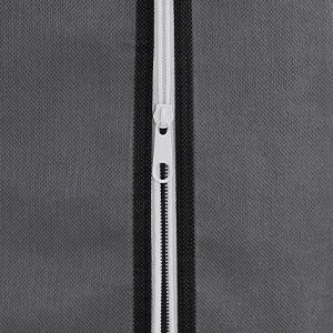SONGMICS Garderoba din material textil, dulap portabil, cu rafturi si sina de agatat, 150x45x175cm, gri