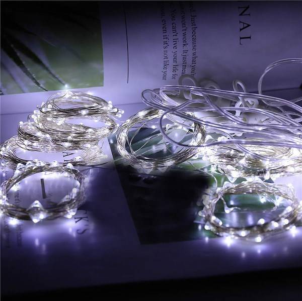 Perdea luminoasa 300 LED-uri, 3m, pentru interior/exterior, telecomanda, iluminare alba