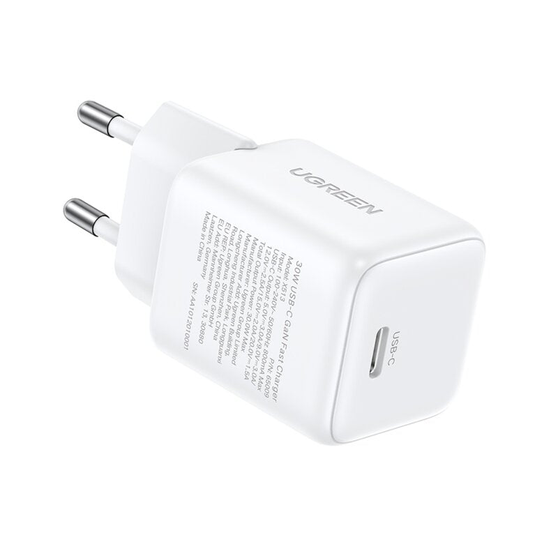 INCARCATOR retea Ugreen GaN "X513" Quick Charge 30W, 1 x USB Type-C, alb "65009"