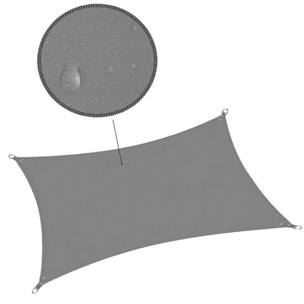 Copertina prelata de soare Sersimo SN153, dreptunghiulara, impermeabila cu protectie UV, 3x2m, gri inchis