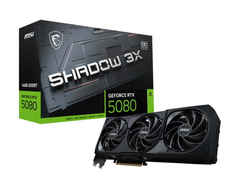 MSI GEFORCE RTX 5080 16G SHADOW 3X OC