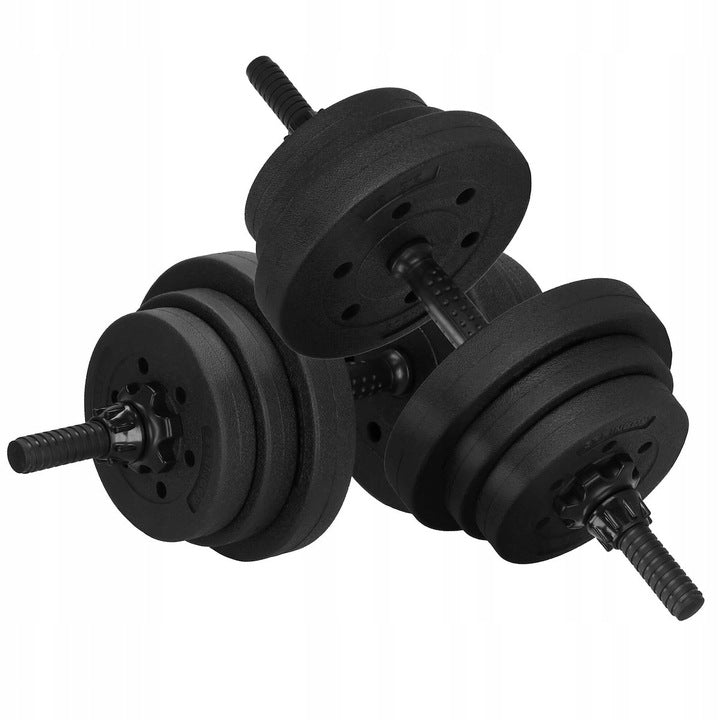Set de greutati multifunctionale transformabil in gantere, kettlebell, haltera, total 40 kg