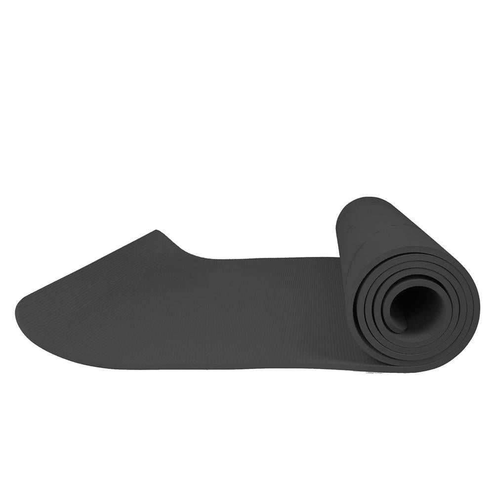 Saltea pentru antrenament, yoga, fitness, aerobic, pilates, exercitii la sol, 183x61cm, negru