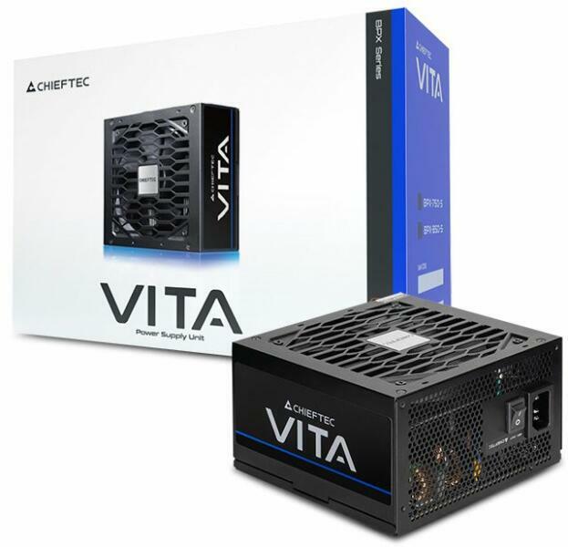 SURSA Chieftec "VITA", 750W, certificare 80 Plus Bronze, non-modular, fan 120mm, negru, "BPX-750-S"