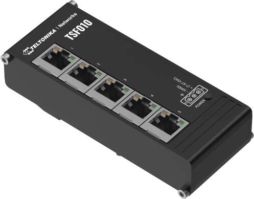 SWITCH Teltonika "TSF010", 5 x LAN port 10/100 Mbps, flat si compact "TSF010000000"