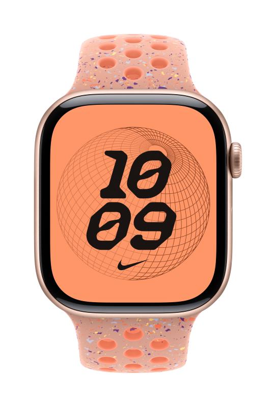 Apple AW BAND 46MM NIKE SPORT ALPENGLOW PK S/M
