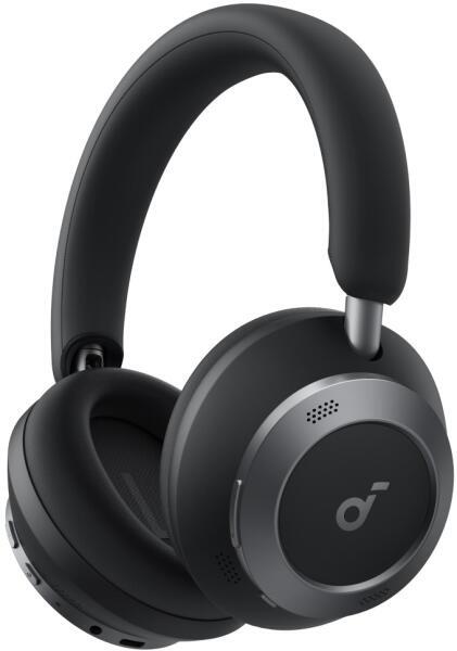 Casti Anker "Soundcore Space One Pro", Over-Ear, utilizare multimedia, Bluetooth 5.3, 4 x mic, durata baterie pana la 60 ore, pliabile, ANC, negru, "A3062G11" - 0194644186845