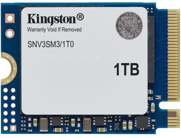 Kingston 1TB NV3 SSD M.2 2230 PCIe 4.0 NVMe, Read: 6,000/ Write: 4,000MB/s "SNV3SM3/1T0"