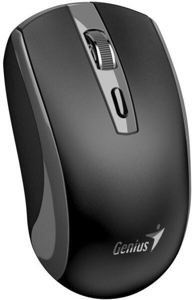 MOUSE Genius "ECO-8150", PC sau NB, wireless 2.4GHz, optic, 1200 dpi, butoane/scroll 3/1, acumulator, buton Copilot, negru-gri, "31030045402" 4710268262602