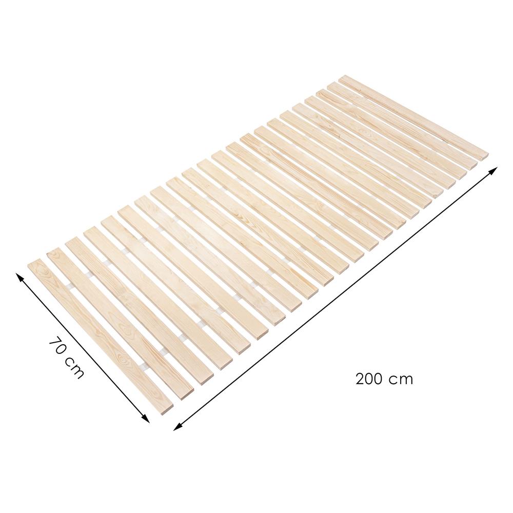 Somiera de pat cu sipci din lemn de pin si molid Premium, 23 benzi, 70x200cm