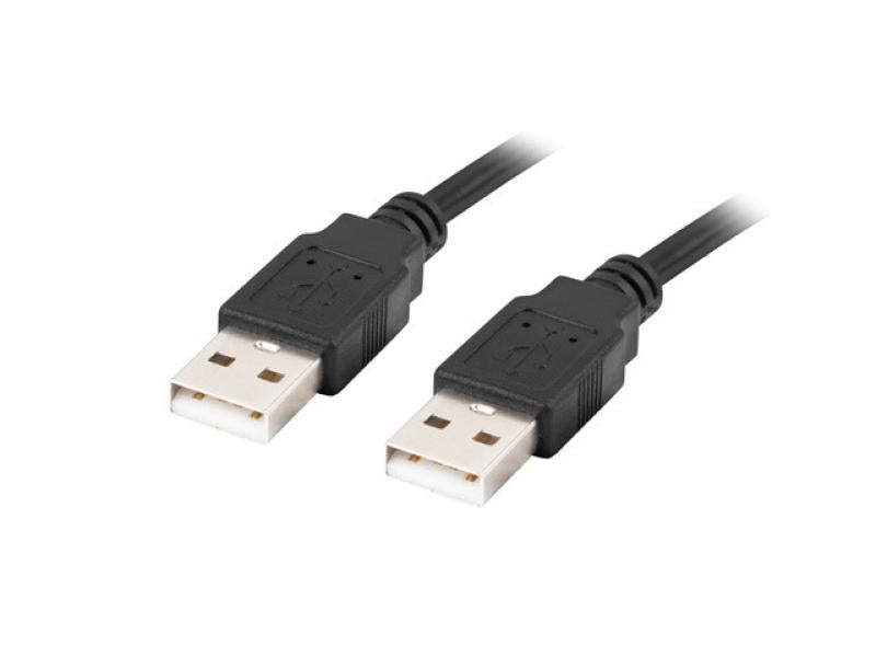 Lanberg Cablu USB-A M/M 2.0 1,8 m negru