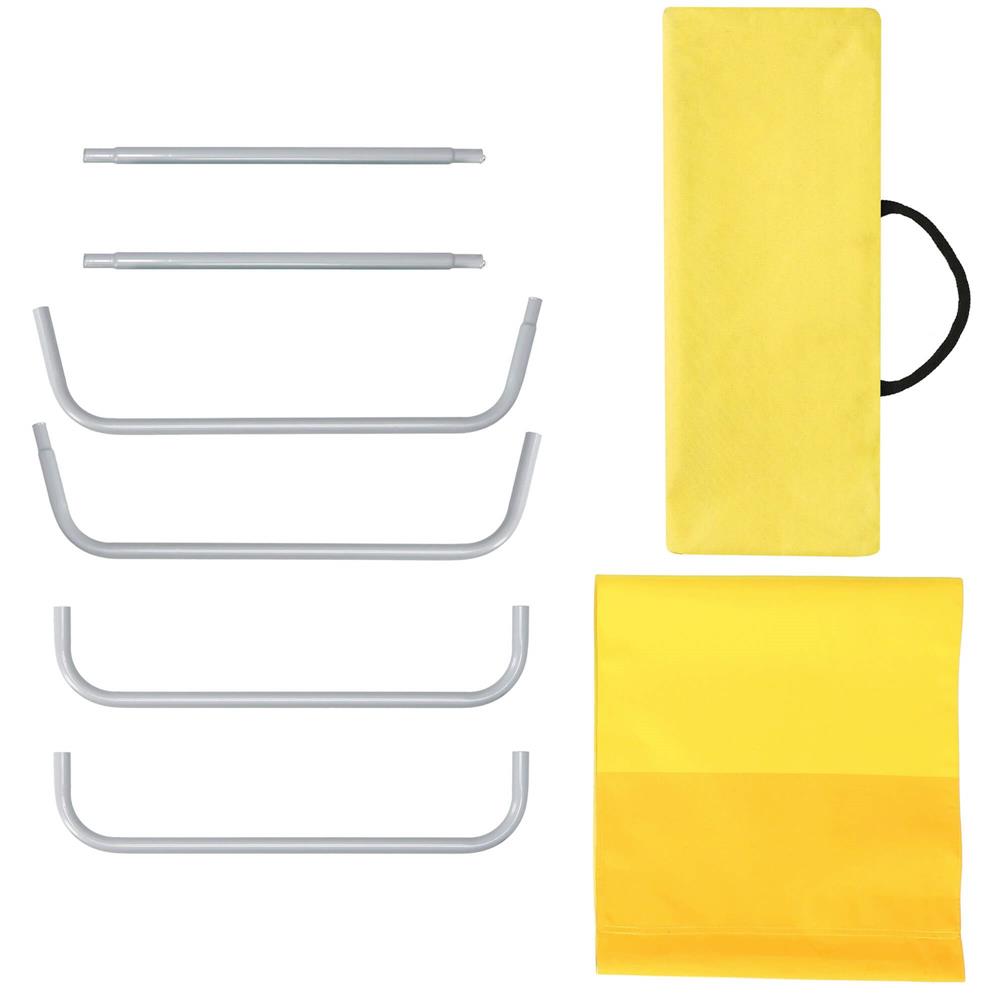 Scaun de plaja Sersimo GC024, pliabil, 90kg, 52x88cm, galben
