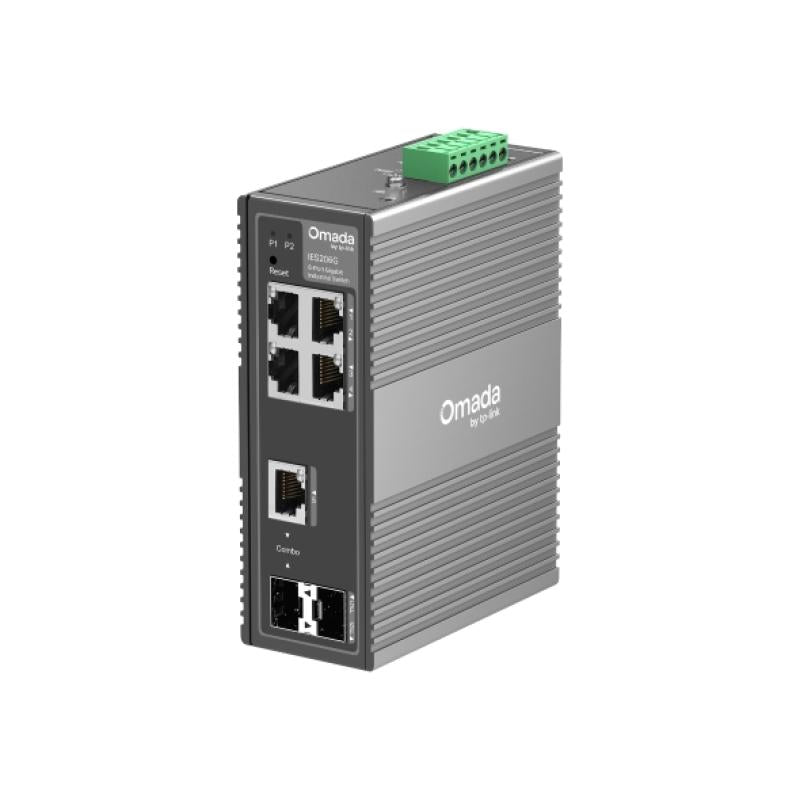 Omada 6-Port Gigabit Industrial Switch (Omada 6-Port Gigabit Industrial Easy Managed Switch 4× Gigabit RJ45 Ports 1×...)