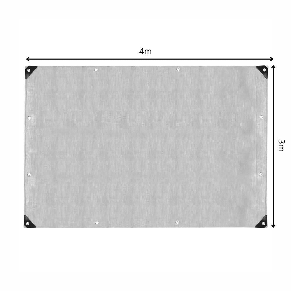 Prelata din polietilena impermeabila laminata, 260g/m2, 3x4 m, gri