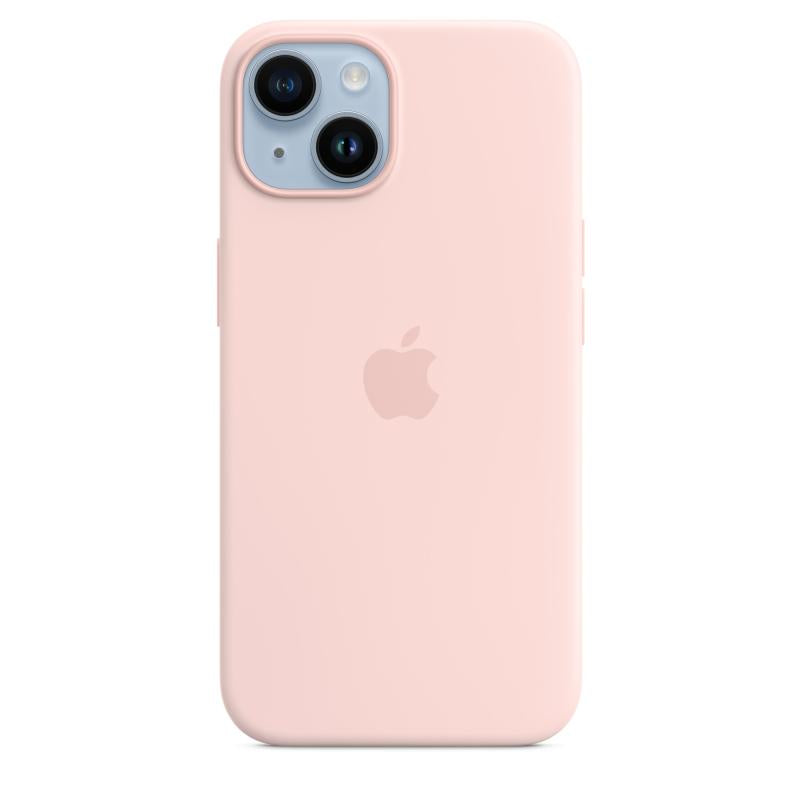 iPHONE Case 14 Silicone Pk (iPhone 14 Silicone Case with MagSafe - Chalk Pink)