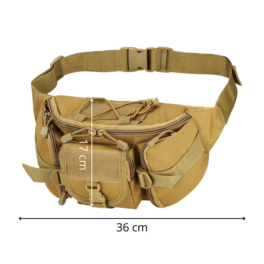Borseta incapatoare pentru umar sau brau, impermeabila, unisex, 37x19cm, verde
