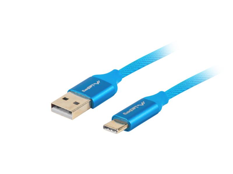 Lanberg Cablu USB-C(M) USB-A(M) 2.0 1 m albs