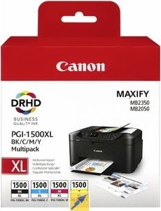 Combo-Pack Original Canon CMYK, PGI-1500XLMULTI, pentru Maxify MB2050|MB2150|MB2350|MB2750, , , "BS9182B004AA"