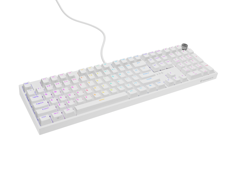 Tastatura Genesis Thor 404 Gyp alb (Tastatura Mecanica Gaming Genesis Thor 404)