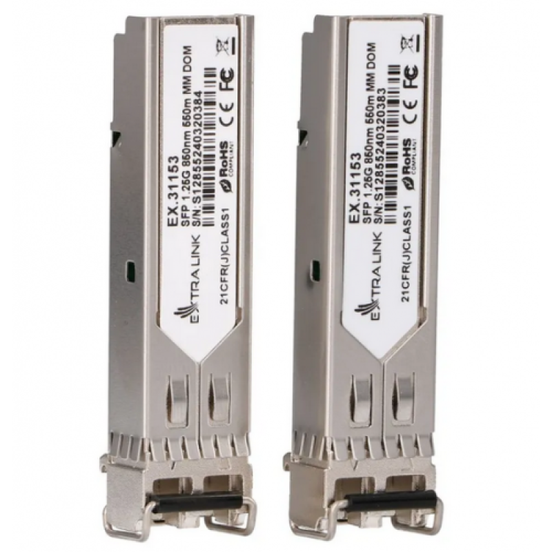 Ubiquiti Extralink Sfp 1.25G 2-PACK (Extralink Sfp 1.25G 2-pack Sfp Module 1.25Gbps Lc/upc 850nm 550m multi mode...)