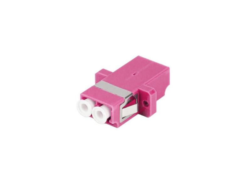 Lanberg Adapt. fibra optică MM LC/UPC duplex OM4