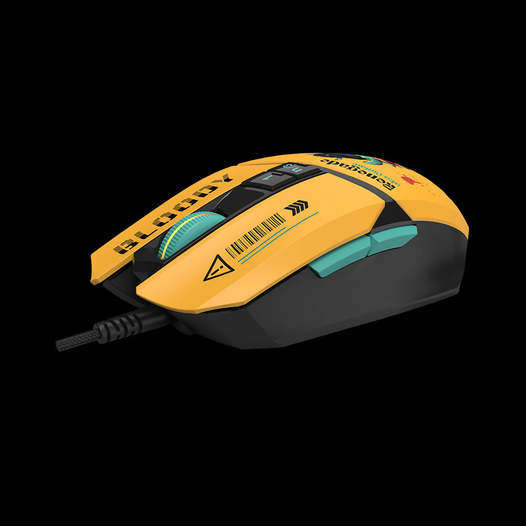 Mouse A4Tech, gaming, Bloody RGB Animation Backlit USB Renegade Sunset, "W63Max Renegade Sunset", 4711421 000529