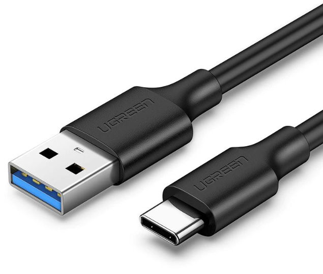 CABLU alimentare si date Ugreen, "US184", Fast Charging Data Cable pt. smartphone, USB 3.0 la USB Type-C 5V/3A, 1m, negru "20882" - 6957303828821